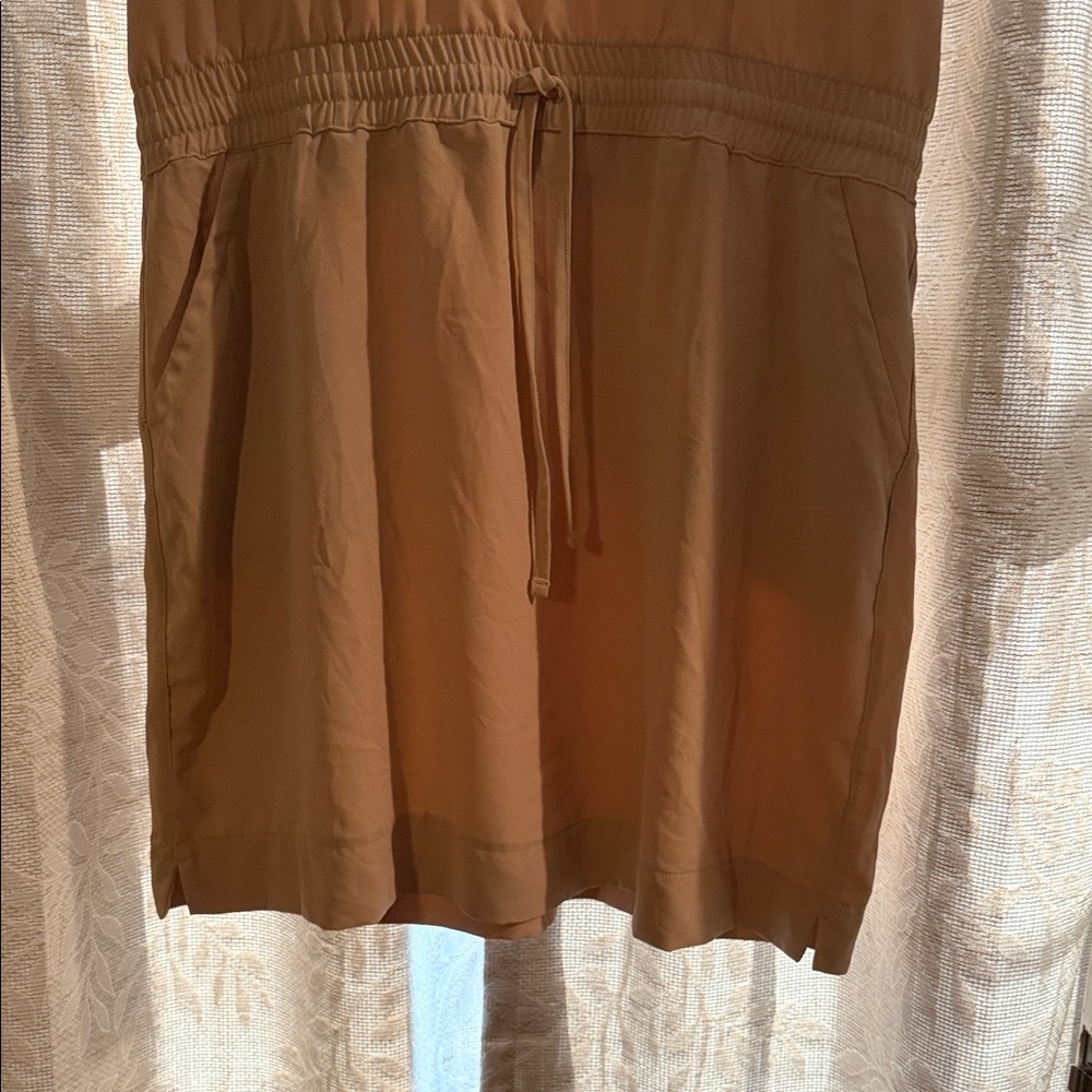 4/$15 Casual Tan Short Sleeve Dress - Picture 3 of 5